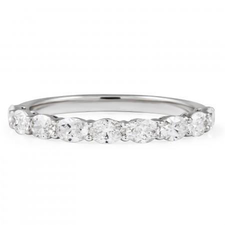 .78 carat Oval Lab Diamond East West Halfway Band flat