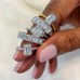 1.70ct Emerald Cut Diamond Invisible Gallery Engagement Ring lifestyle