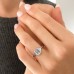 1.72 carat Emerald Cut Lab Diamond Three-Stone Ring lifestyle