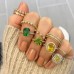 Mint Tourmaline and Diamond Two-Tone Ring lifestyle