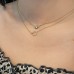 Mini Open Circle Diamond Pendant model image pattern lifestyle