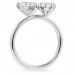 1.5ct Pear and 1.1ct Heart Lab Diamond Duo Ring profile