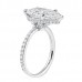 3.02 Carat Pear Shape Signature Wrap Engagement Ring side