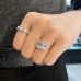 2.77 carat Emerald Cut & 2.02 Cushion Lab Diamond Duo Ring lifestyle